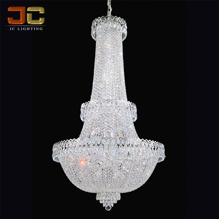 JC Lighting luxury crystal empire chandelier Project Design Egyptian Large Crystal Chandelier For Hotel or villa