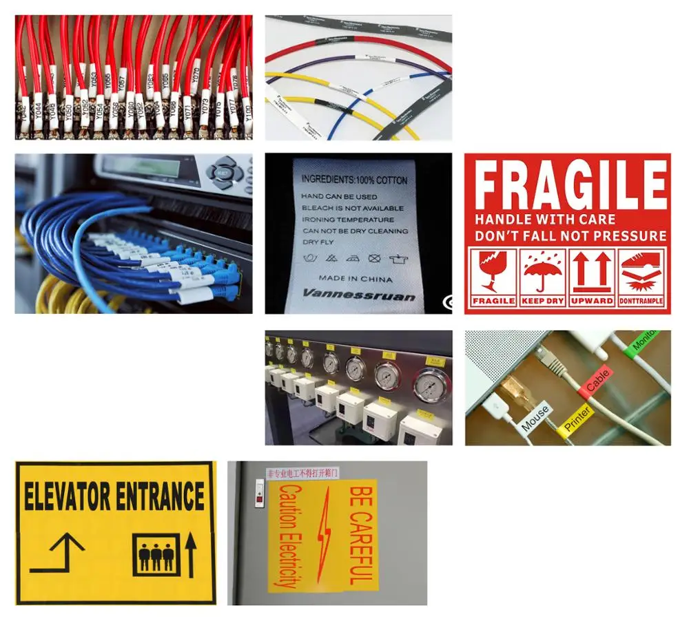 Wire Number Marking Tube Sleeve Cable Housing for Tube Printer Heat Shrink Tube Sleeve for ID Printer