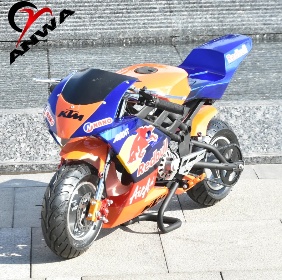 Kids Mini Pocket Dirt Bike 49cc Mini Motorcycle Gas power Cross Pocket Bike