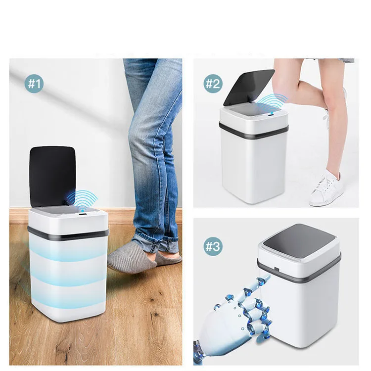 Household Intelligent Trash Can Automatic Induction Bedroom Kitchen Bathroom Classification Sensor Home Smart Waste Bin With Lid