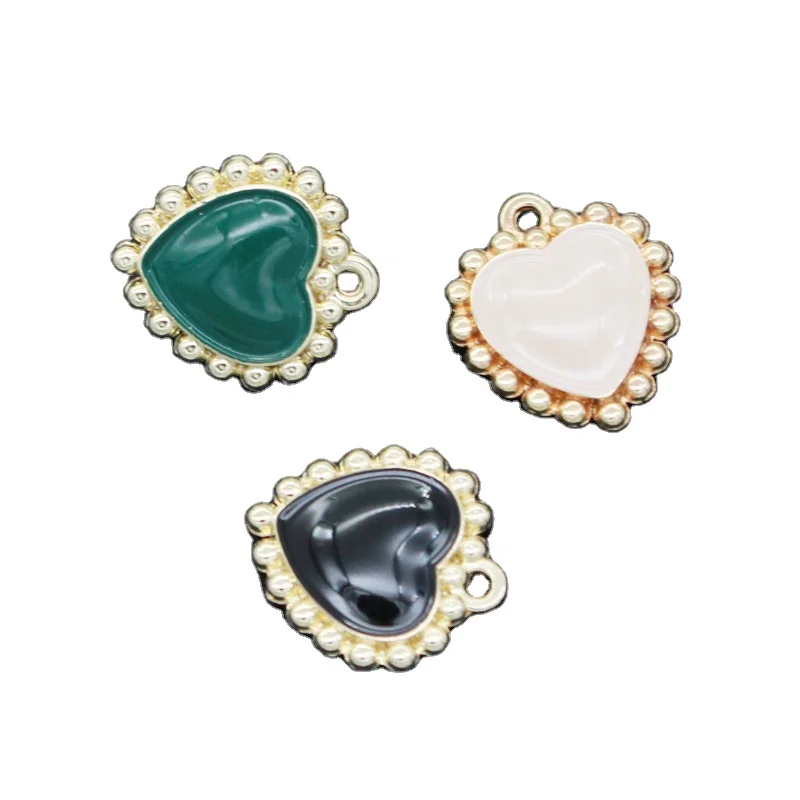 Wholesale New Arrival Fashion Drop Nectarine Heart Pendant Metal Charms Pendant for Swimwear