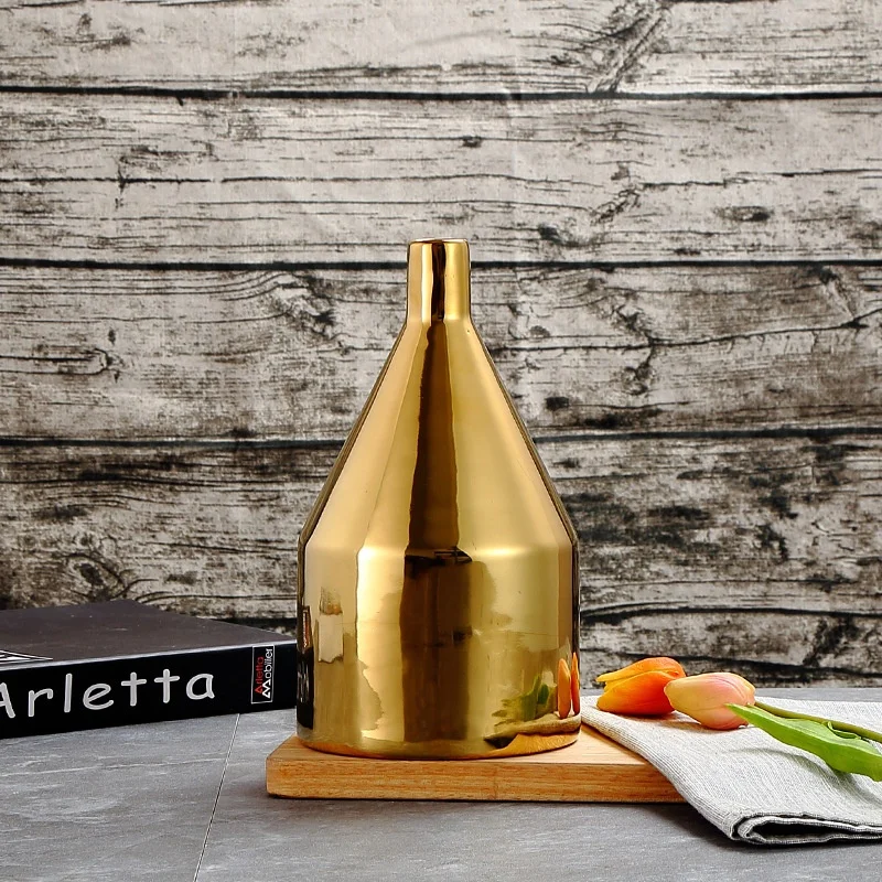 Nordic light luxury style decoration living room model room ceramic dining table vase dried flower ceramic vase