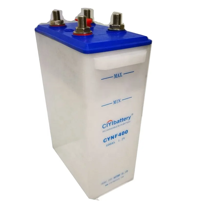 Long Life Solar Battery NI-FE Nickel Iron Batteries 48V 400AH AND 48V IS 40PCS 1.2V 400AH SINGLE CELLS IN SERIES CONNECTION