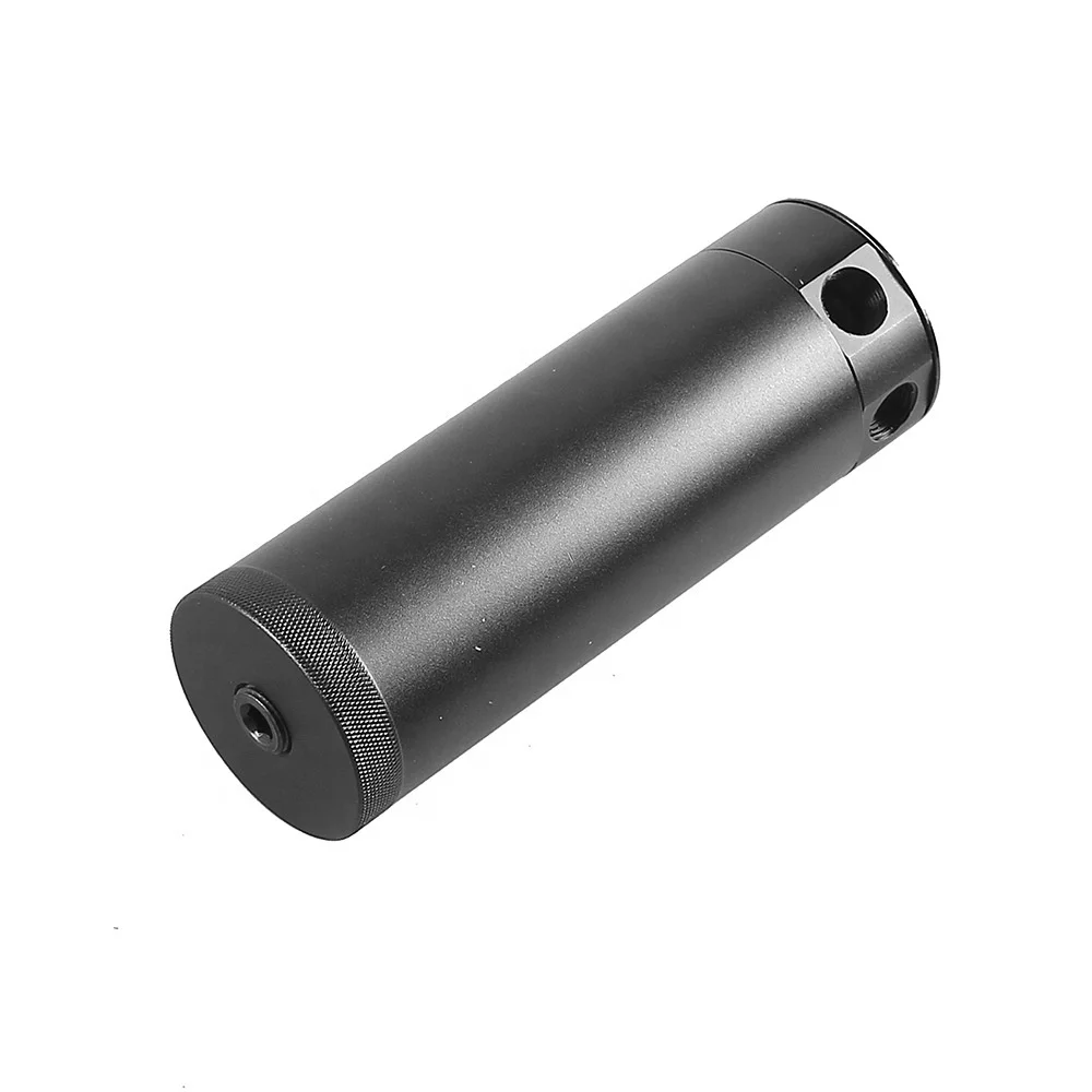 Universal Car Aluminum 2 Ports Long Baffle Oil Separator Catch Can with Breathable Filter