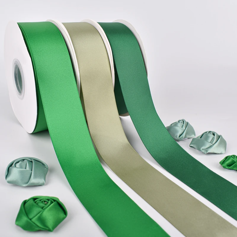 Wholesale Polyester 1.5 inch Ribbons Double Face 1 1/2 Inch 38mm Satin Ribbon Roll For Gift Wrapping