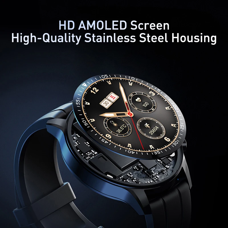 ECG Smart Watch Customized Watch Face Blood Oxygen Reloj Amoled Smart Watch With Camera