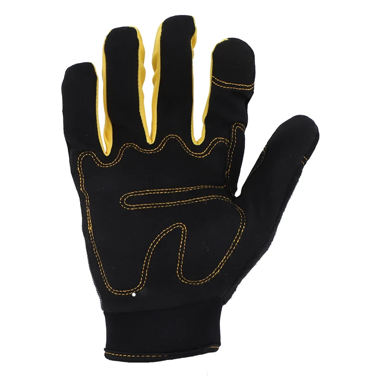 Microfiber synthetic leather pad palm tactical Wholesale touch screen working mechanic gloves