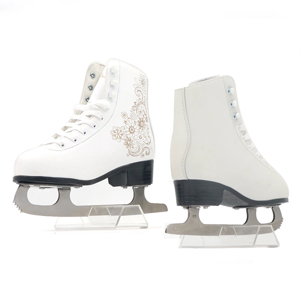 Factory Price OEM Fibre Midsole Hard Shell Speed Hockey Ice Skating Shoes Skates For Man Boy