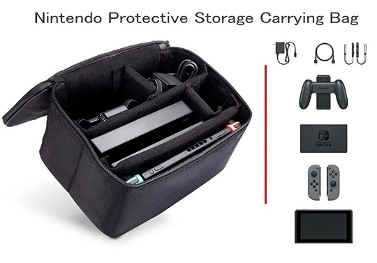 Travel Carrying Bag Thickened Nylon Bag For Nintendo Switch Game Console Protective Bag For Nintendo Switch Storage Case