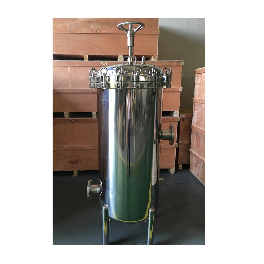 Stainless steel high flow 36R cartridge bag filter housing for water filtration Pressure vessel