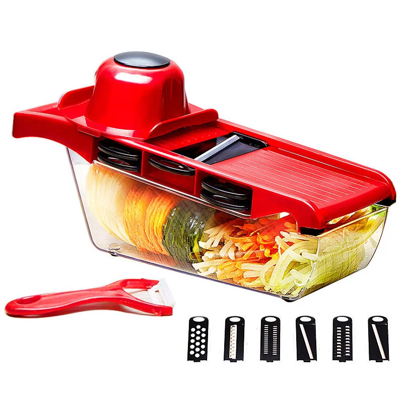  10 в 1 волшебный картофеля многофункциональный мандолины Slicer овощерезка с контейнер
