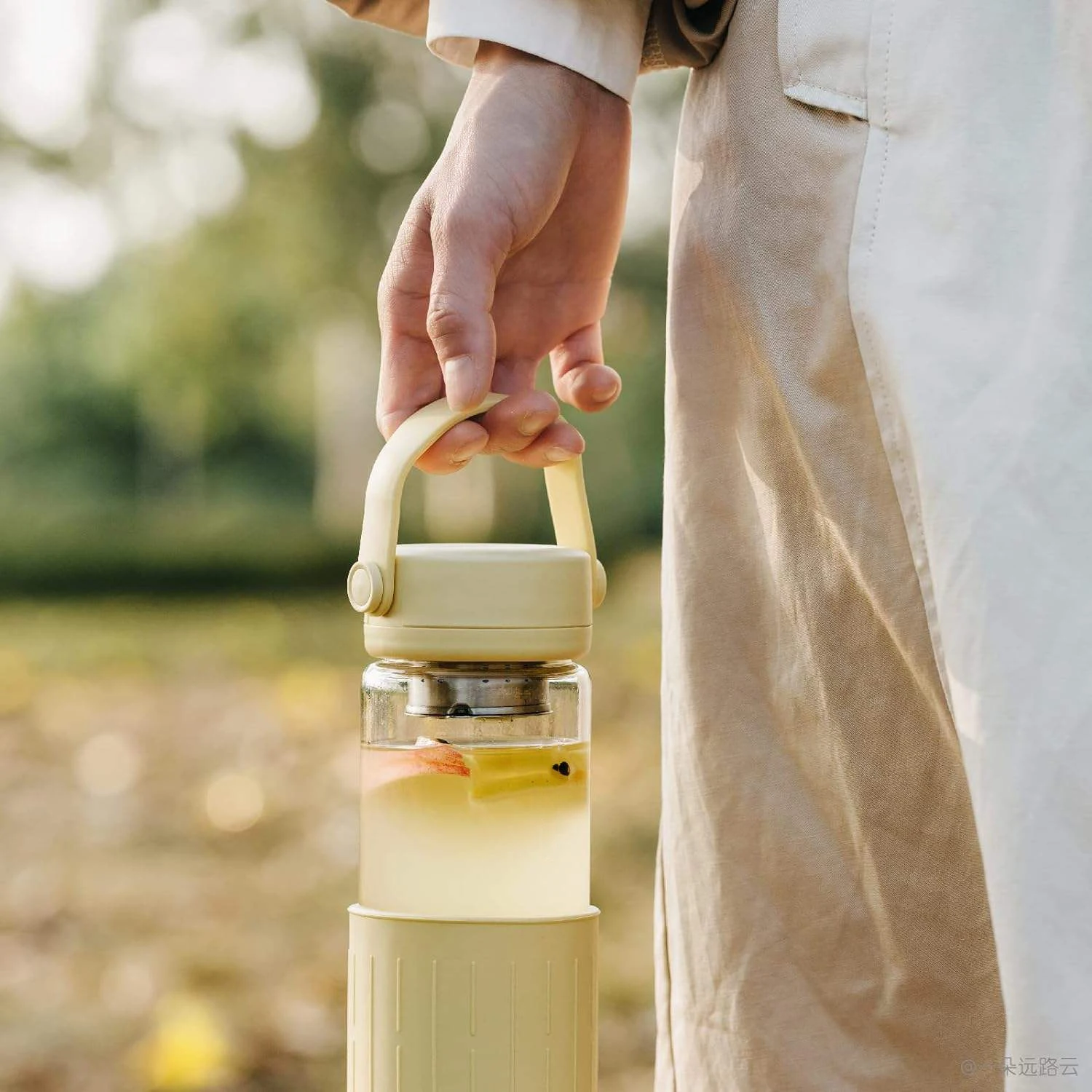 Стеклянная бутылка для чая портативный стакан воды со съемным заварочным устройством из нержавеющей стали контролируемый