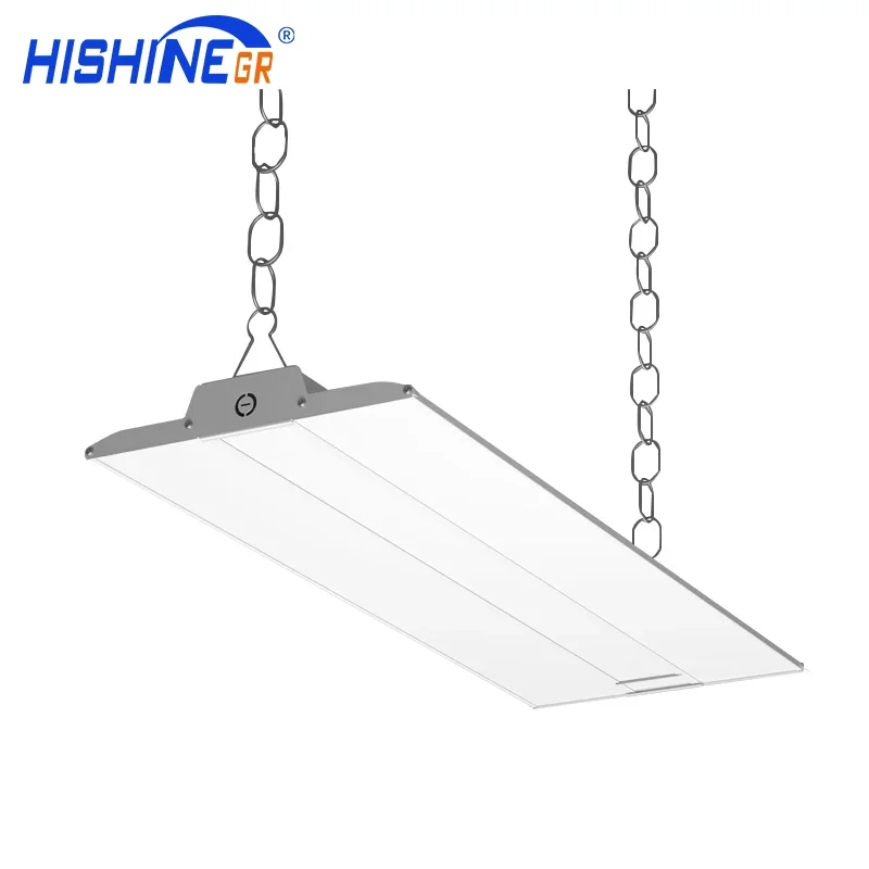 Hishine High Quality Good Price K9 LED Linear High Bay Light Industrial Lighting Fixtures Commercial Led High Bay Ceiling Light