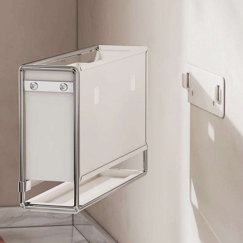 Acrylic wall mounted knife fork holder chopsticks container storage rack transparent kitchen mesa Integrated organization box