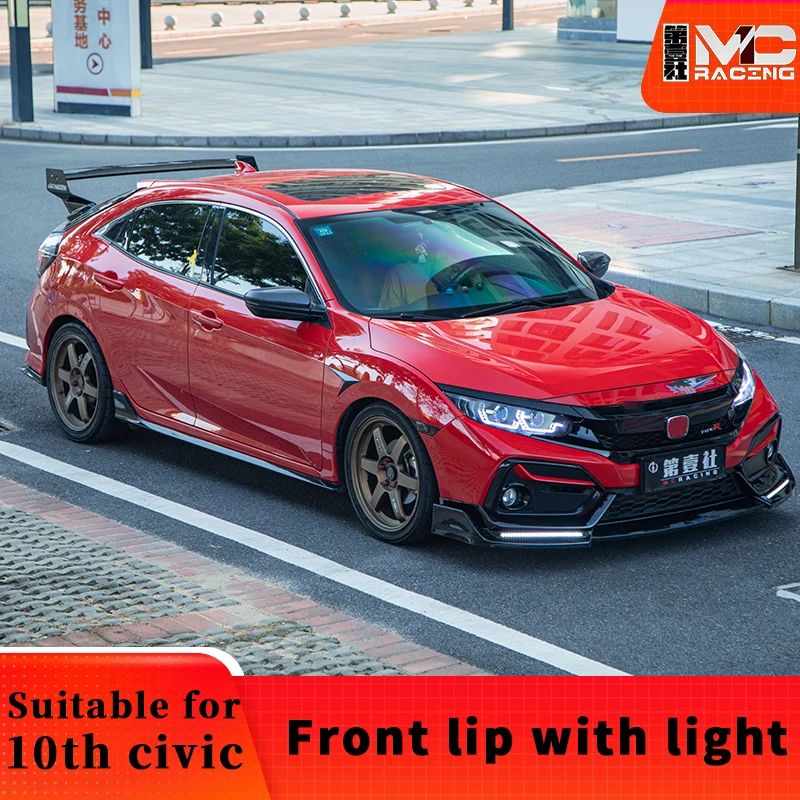 Применимо к передней губе хэтчбека civic fk4fk7fk8 пятисекционная универсальная