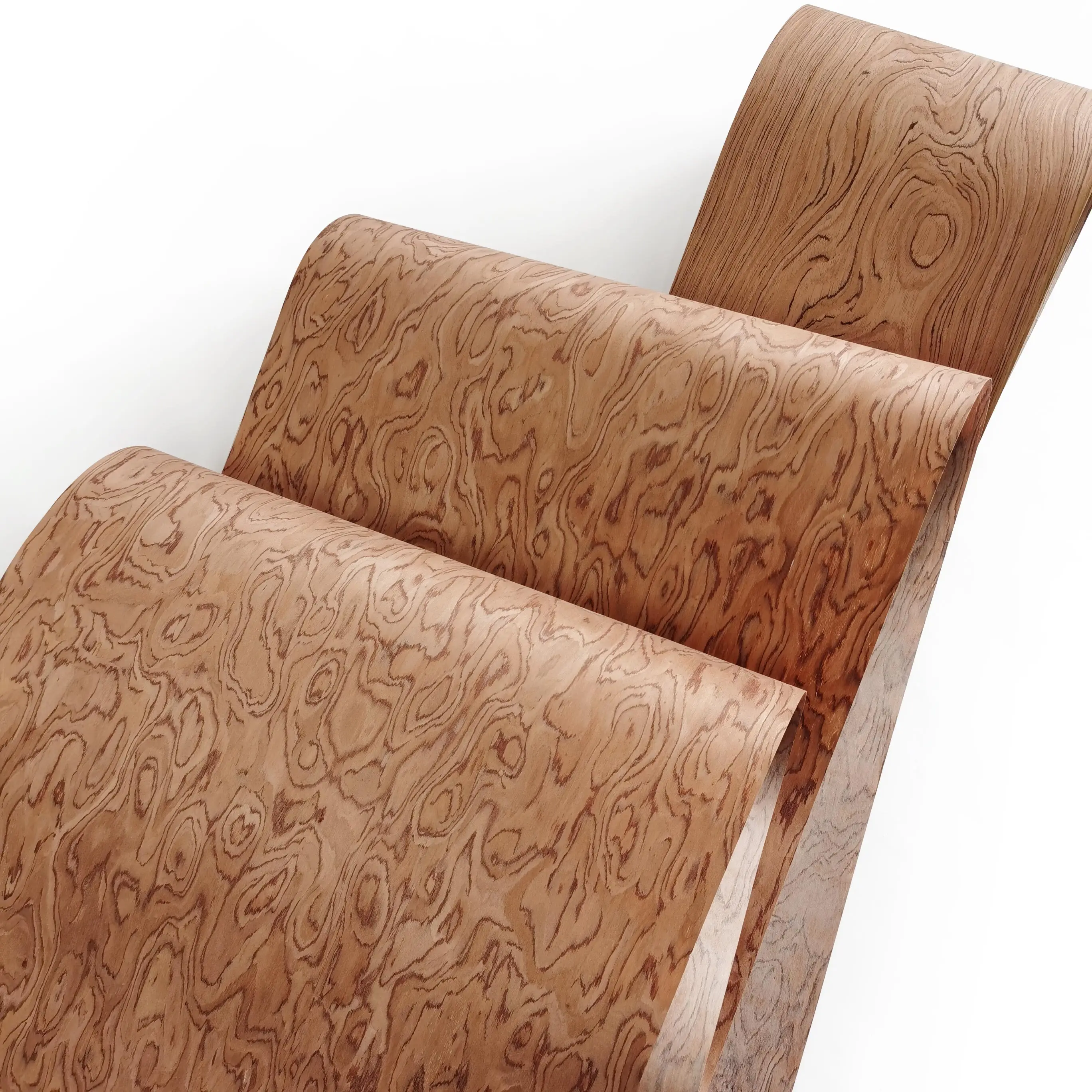 Vunir Wood Veneer Faced Fancy  Pear Wood Plywood For Decorative Wall Panels