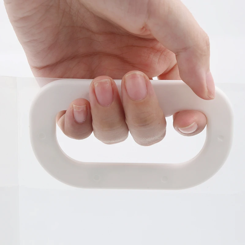 Clear Transparent Plastic Rice Packing Bag Custom Rice Vacuum Packaging Plastic Packing Square Rice Of Bags With Handle