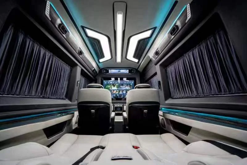 2024 Мерседес спринтерский фургон полноразмерные стены Модернизированный VIP роскошный салон автомобильный перегородки комплект сидений для фургона