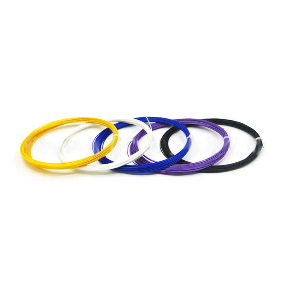 Bulk Wholesale Badminton Racket String High Flexibility Training Nylon Racquet String Line Badminton Repair Accessory