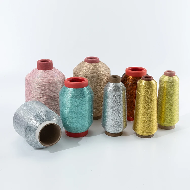 Серебристая металлическая пряжа MS типа для вышивальной