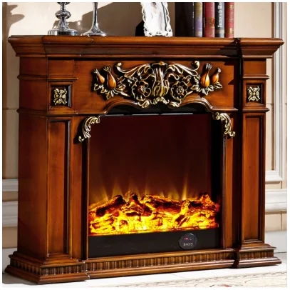 1200X330X1000 MM Indoor Electric Fireplace Mantel European Designer Style Steel Insert with White Marble Living Room Decoration