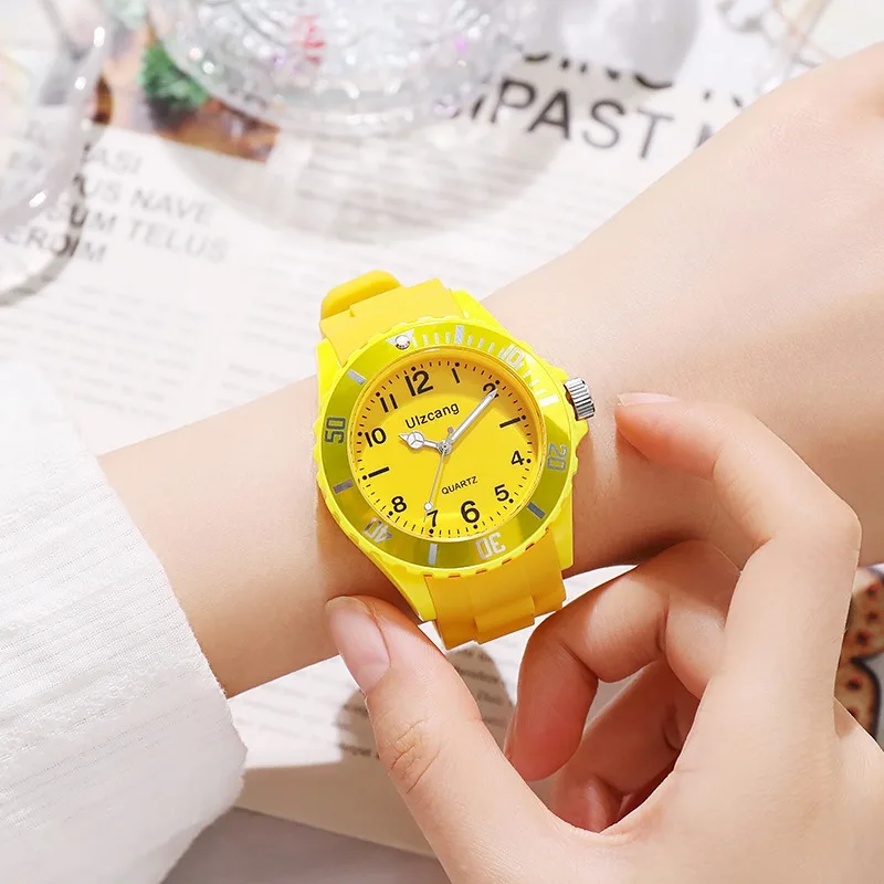 Fashion Waterproof Silicone Quartz Watch Kids Sports Colorful Fashion Casual Male Student Watch Female sports Quartz Watches