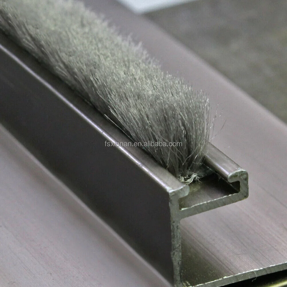 door bottom  brush weather stripping aluminum window brush seal