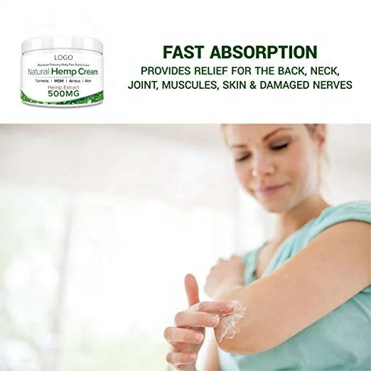 
Hotest sale Body Cream Firming Lightening Nourishing Hemp Pain Relief Cream for Women and Men 