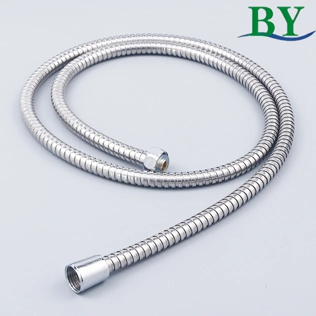 Stainless Steel Shower Hose Custom Length Shower Tube Nozzle Bathroom Pipe Double Buckle Hose