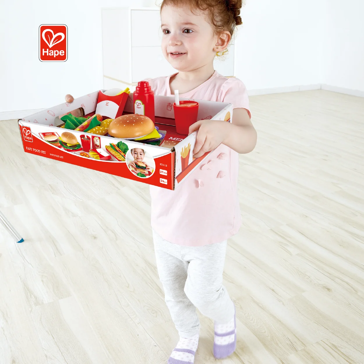 New Design Colorful Wooden Fast Food Toy Set for Kids