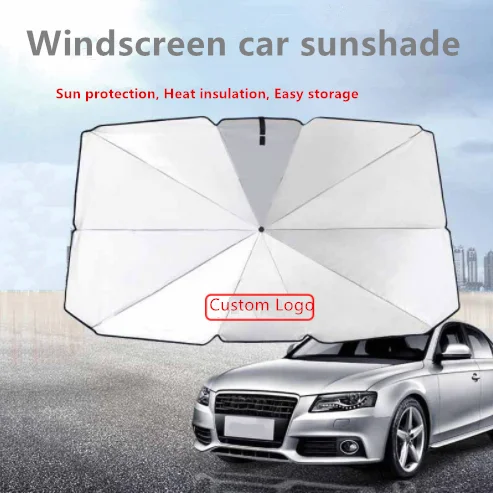 Car Sunshade Protector Car Front Window Sunshade Cover Car Internal Windshield Protection Accessories Fender Flares Solid Color