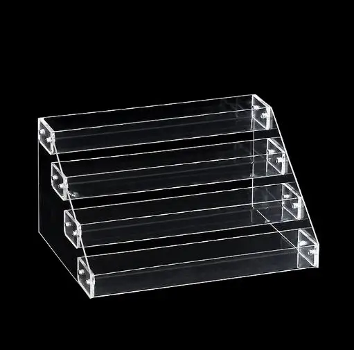 Acrylic Display Riser Stand Shelf Clear Cupcake Stand Perfume Display Holder Figures Desktop Decoration