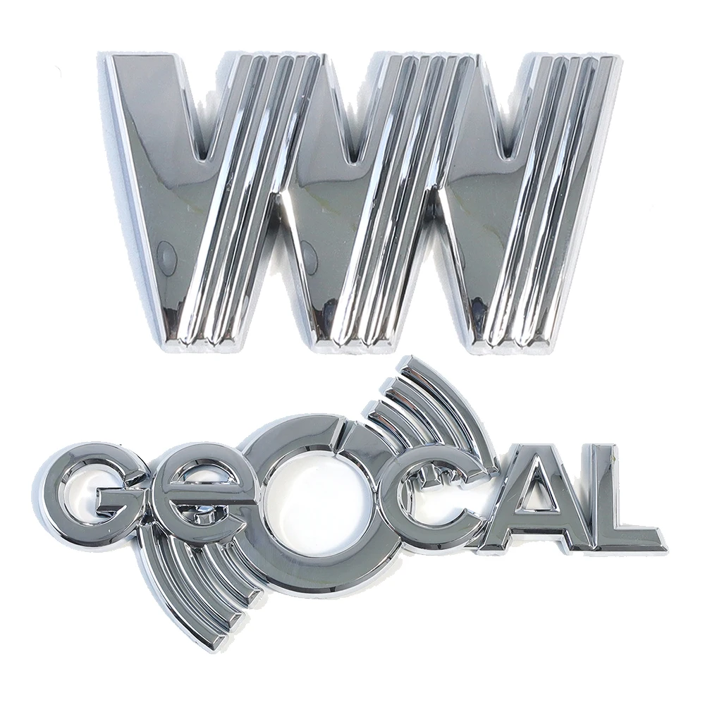 Customized 3d Car Badge ABS Chrome Plated Letters Embossed Plating Decorative Waterproof Abs Car Badge Logo