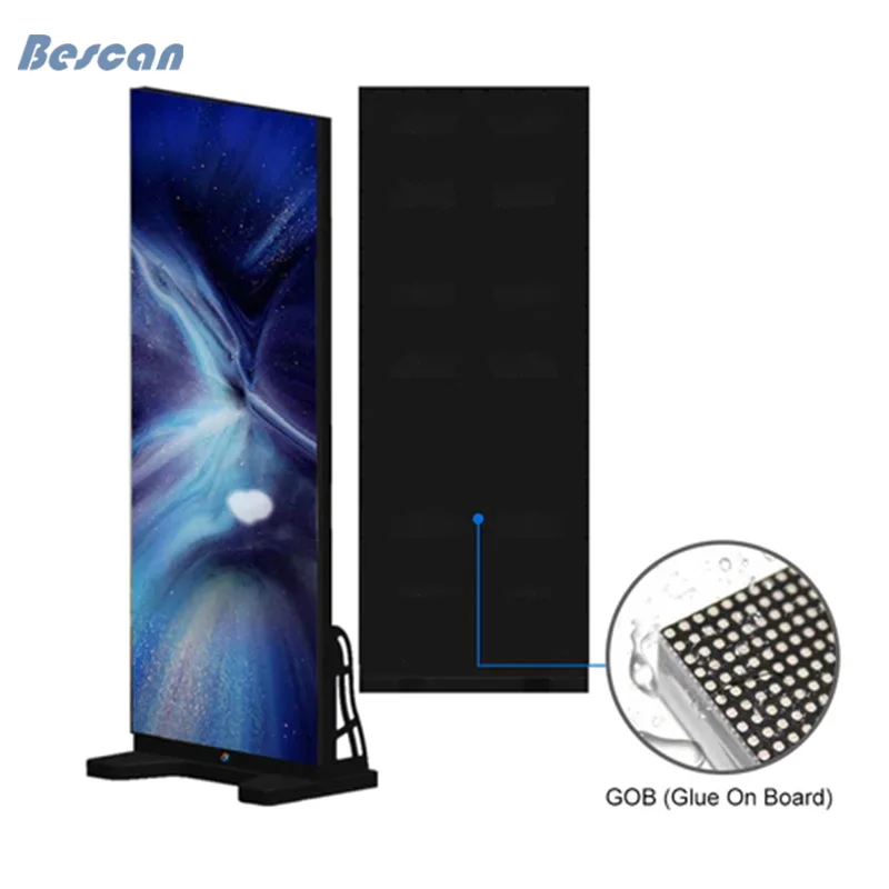 BESCAN Indoor Poster Led P2.5 Digital Sign Advertising Display Buy Led Poster Digital Video Advertising Poster Mirror Screen