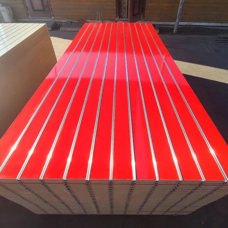 Factory wholesale groove mdf board mdf slatwall aluminum slatwall inserts for slatwall panel