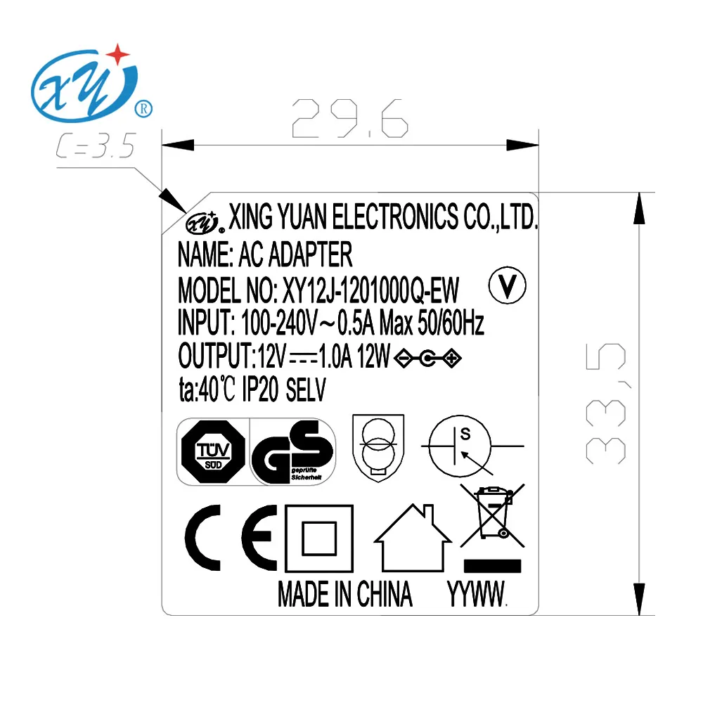 EU adapter CE GS certification 5v 6v 9v 12v 15v 24v 30v 0.5a 1a 2a ac dc 12v adaptor