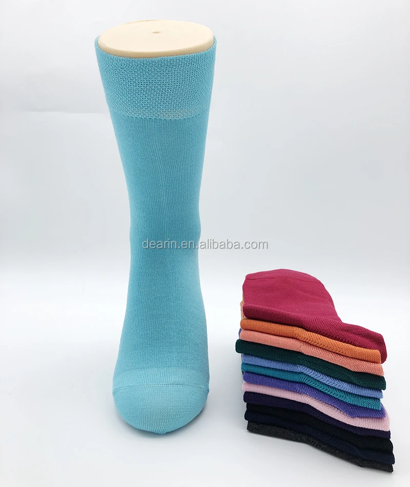 
DYLND19075 Bamboo fiber Diabetic Crew Socks with Non-Binding Top,Seamless Toe and use for all seasons 