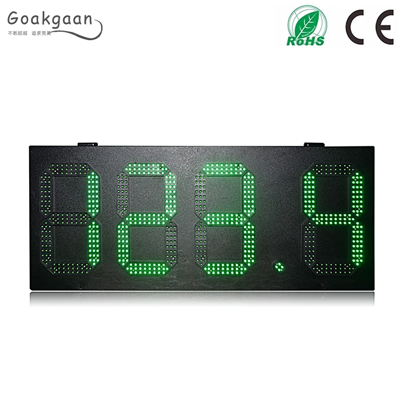 Goakgaan бренд 12 дюймов зеленый 888 8 формат односторонняя Двусторонняя светодиодное газовое освещение led масло чеснка экран