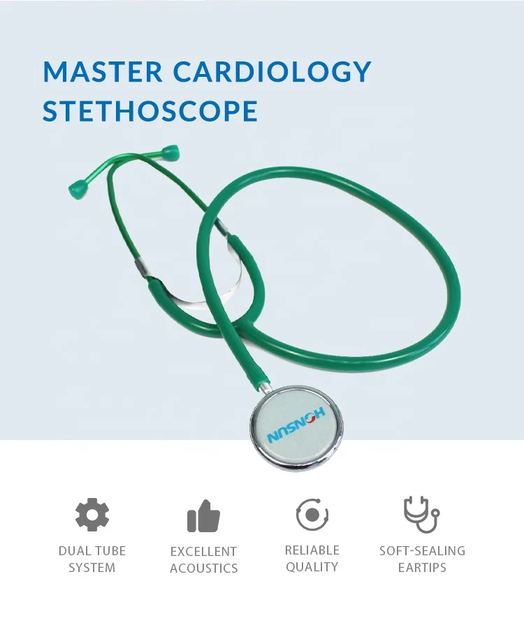 HONSUN High Quality Professional Use Dual Head Cardiology Medical Stethoscope Special Design for All Age Patients