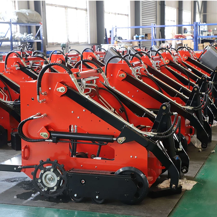 made in China new hot selling small shovel wheel high power big bucket engine compact mini skid steer loader