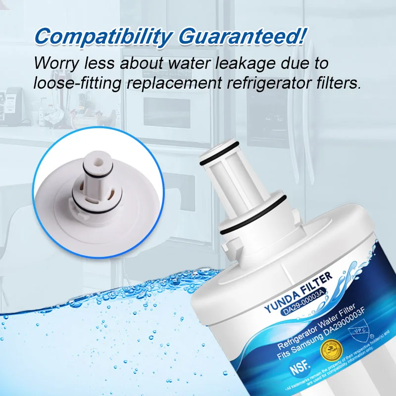  NSF42 Certified filter compatible DA29-00003G DA29-00003B DA29-00003A Aqua-Pure Plus HAFCU1 RFG2 refrigerator water