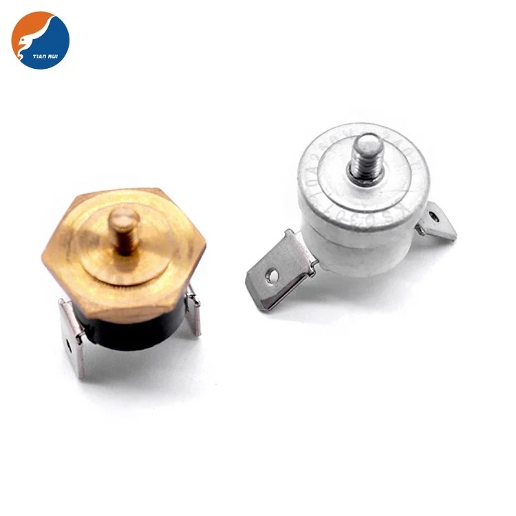 M6 M5 M4 Шестигранная Медная головка NO NC 10A 15A 16A 250V 200C 260C KSD301 керамический биметаллический термальный переключатель дисковый термостат