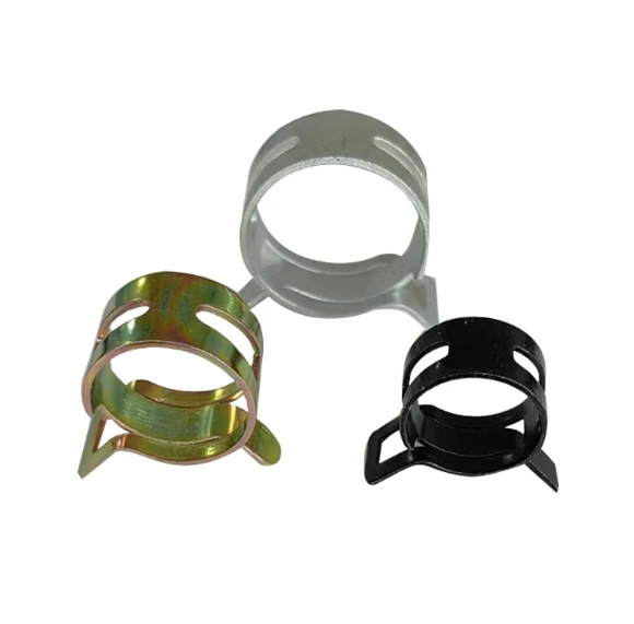 High Quality Customized OEM Metal Silver Pipe Clamps 3mm 6mm 15mm Spring Loaded Hose Clamps