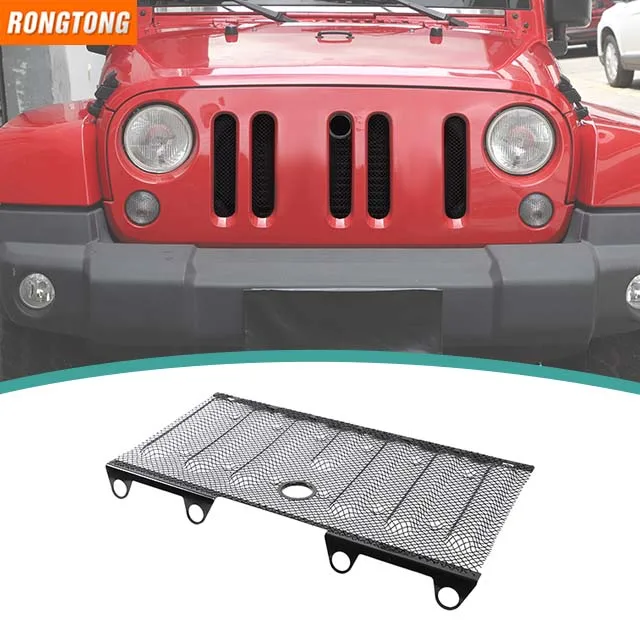 Hot Sale Car Exterior Accessories 3D Insect Nets Mesh Grille Black Steel Compatible with Wrangler Jk 2007-2017