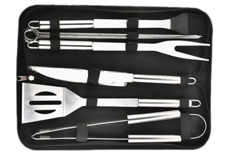 Factory direct sales Portable Small Order 6PCS BBQ Tools Grill Set Barbecue Accessory