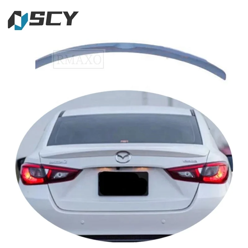 For Mazda 2 sedan spoiler 2016-2018 Mazda M2 rear spoiler Car Rear Wing Color Rear Spoiler