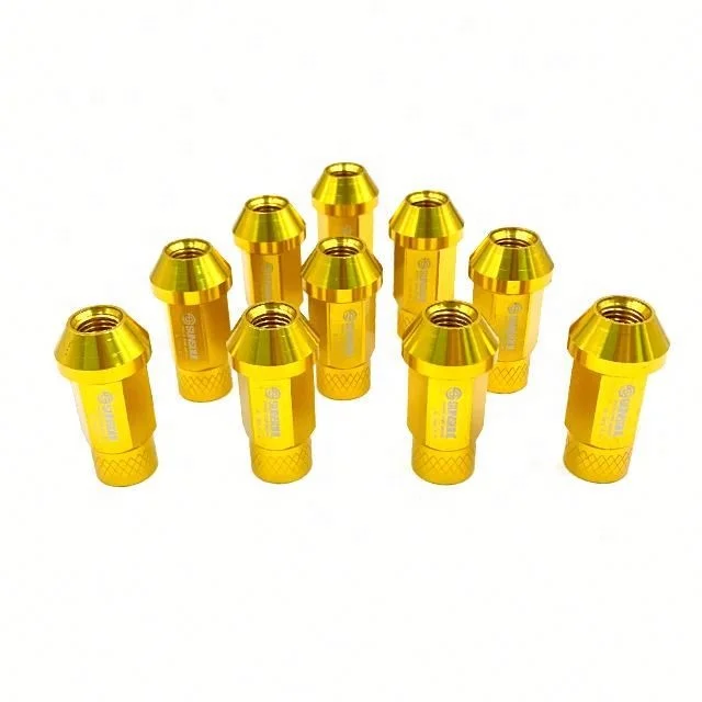 SUNSOUL Aluminum Racing Spike Lug Nuts Extended Tuner Wheel Nuts Car Wheel Rims For Universal M12*1.5