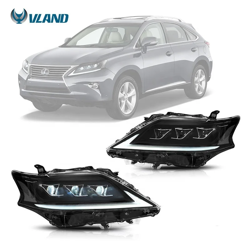 VLAND фабрики полная СВЕТОДИОДНАЯ фара головного света для Lexus RX 270 300 350 2012 2013 2014 канальный последовательная для передней фары автомобиля
