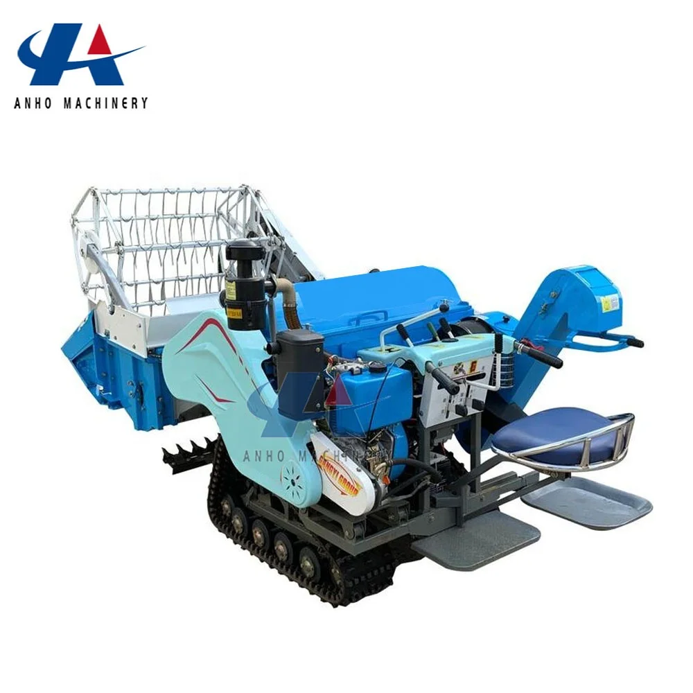 Long life new small mini rice wheat combine harvester with low price