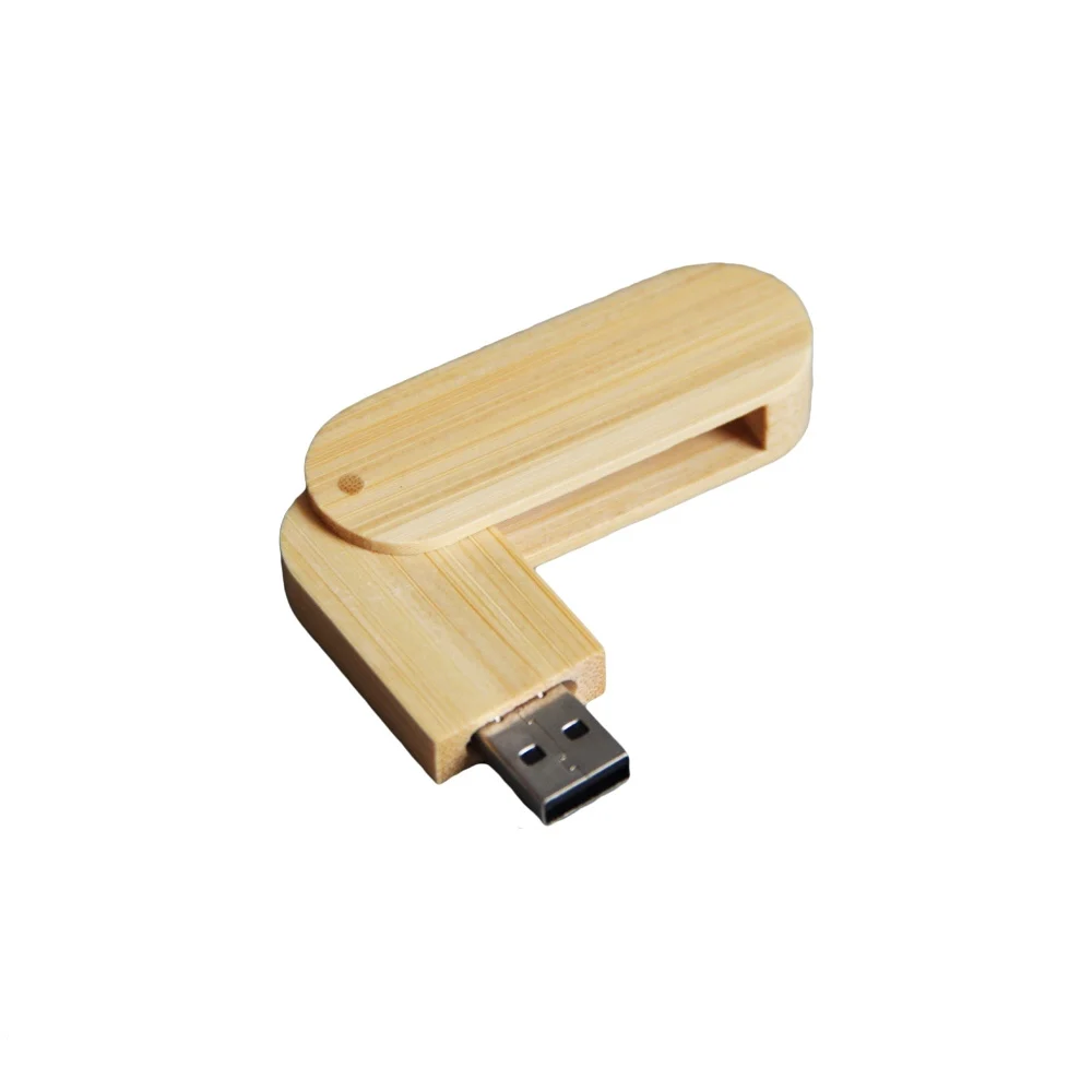Custom bamboo swivel 32GB and 64GB flash drive flash memory usb ,wooden usb drive